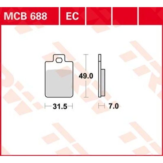Brzdové destičky MCB688EC