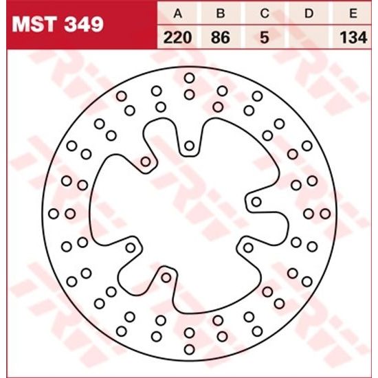 Brzdový kotouč MST349