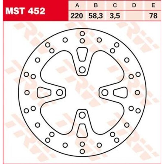 Brzdový kotouč MST452