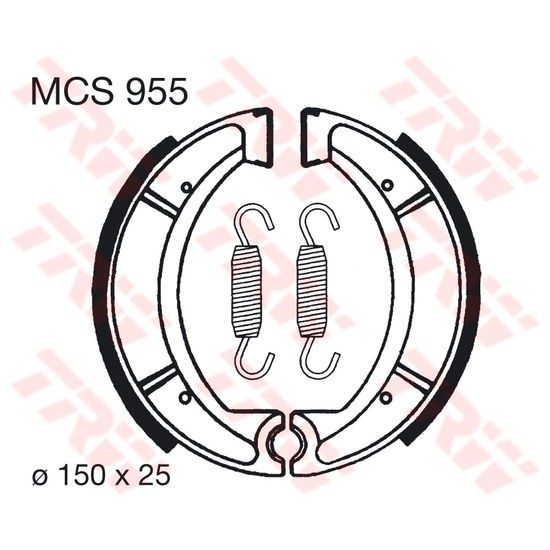 Brzdové pakny MCS955