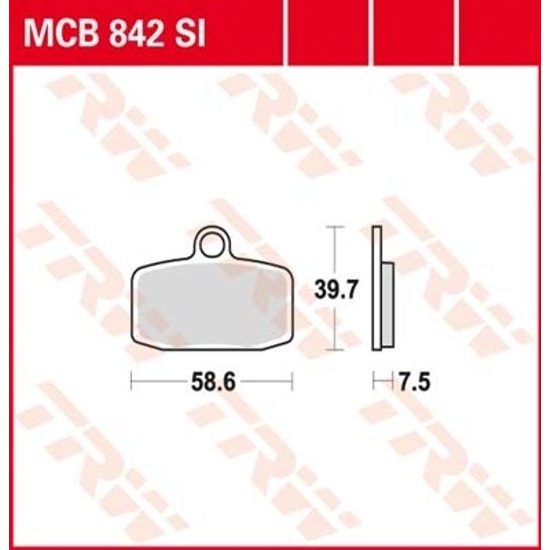 Brzdové destičky MCB842SI