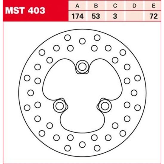 Brzdový kotouč MST403