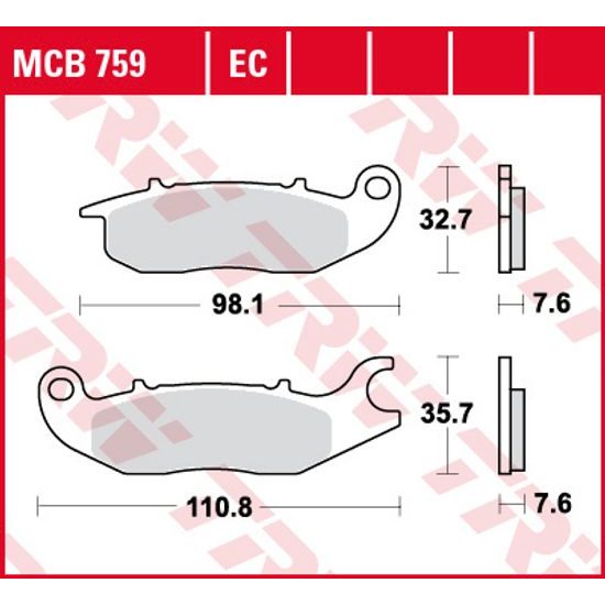 Brzdové destičky MCB759EC