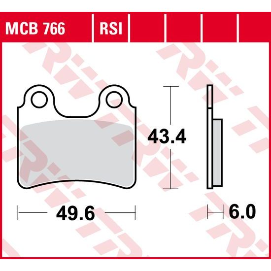 Brzdové destičky MCB766RSI