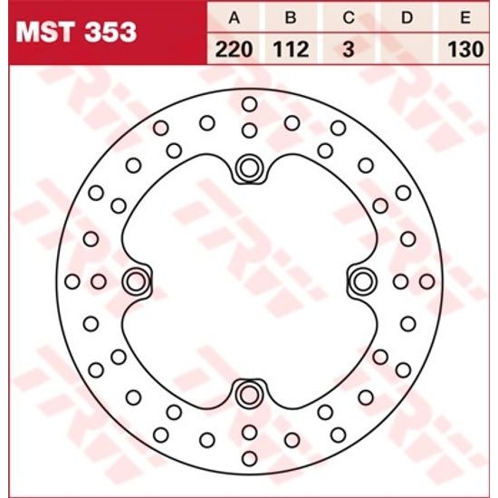 Brzdový kotouč MST353