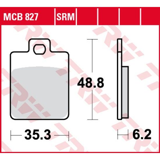 Brzdové destičky MCB827EC