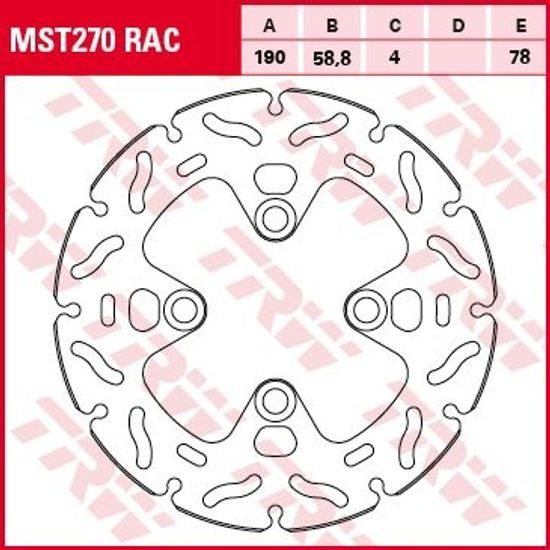 Brzdový kotouč MST270RAC