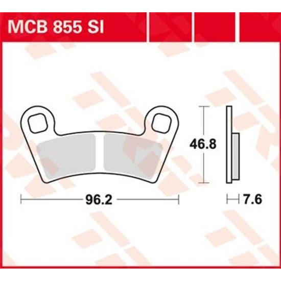 Brzdové destičky MCB855SI