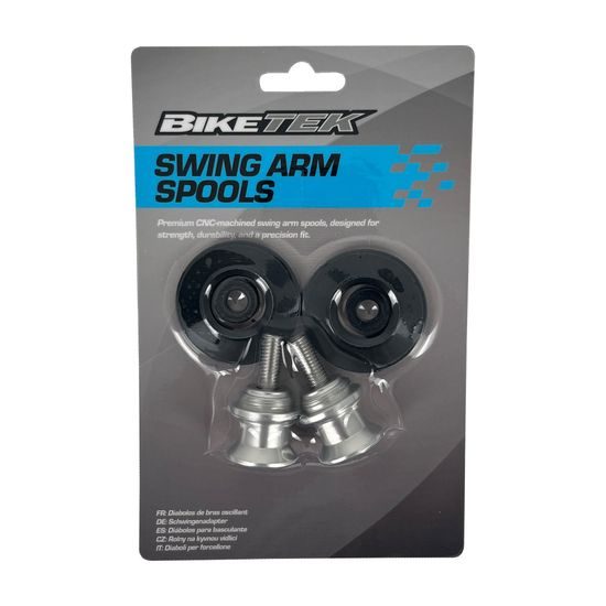BikeTek stříbrné rolny 8mm 1.25 na kyvnou vidlici