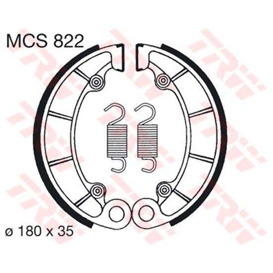 Brzdové pakny MCS822