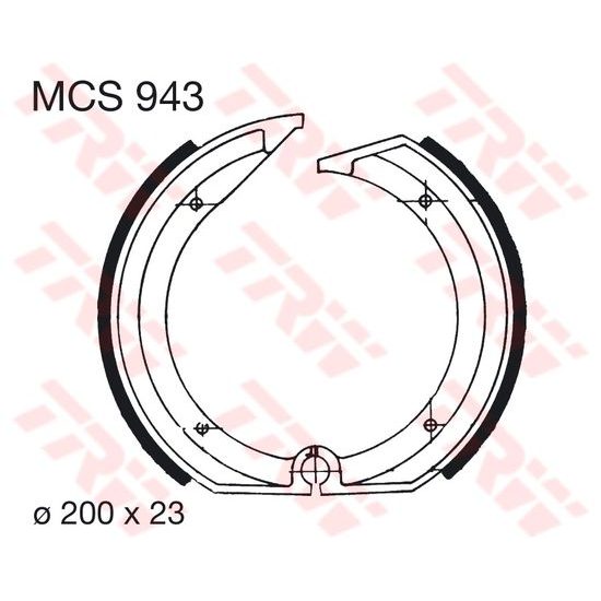 Brzdové pakny MCS943