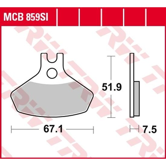 Brzdové destičky MCB859SI