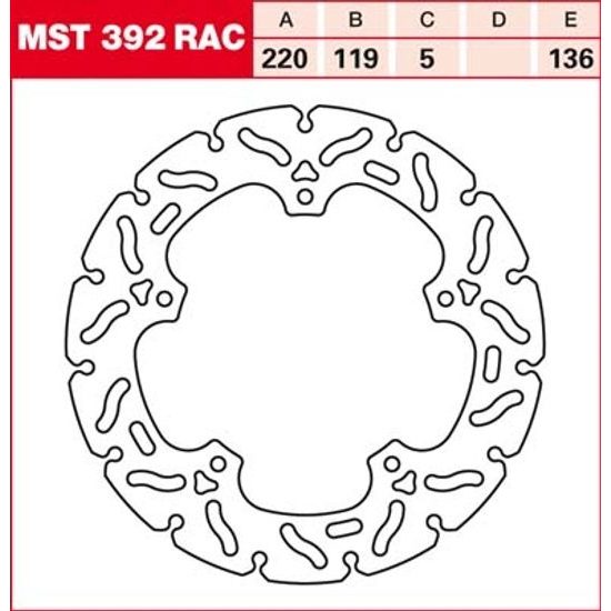 Brzdový kotouč MST392RAC