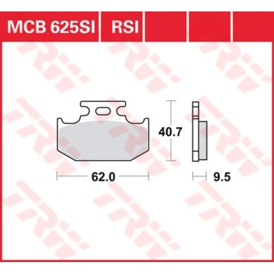 Brzdové destičky MCB625RSI