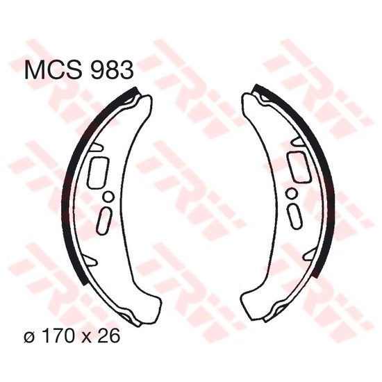 Brzdové pakny MCS983
