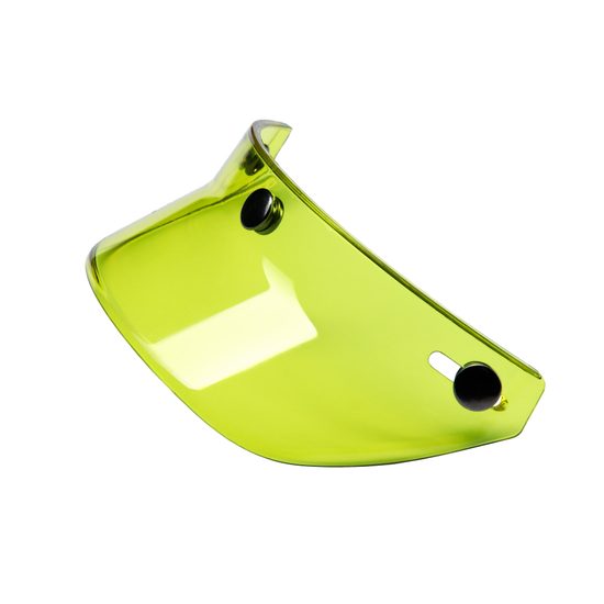 Štít HIP žluté pro JET přilby s 3 patentky