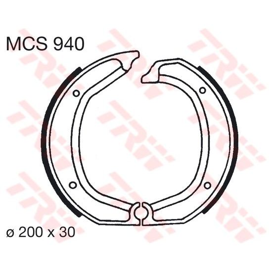 Brzdové pakny MCS940
