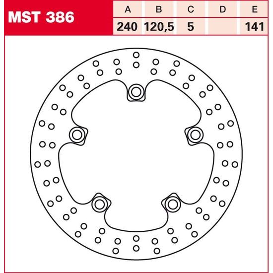 Brzdový kotouč MST386