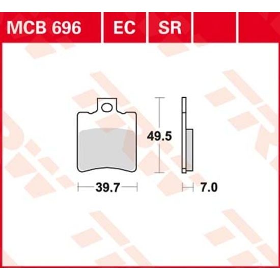 Brzdové destičky MCB696EC