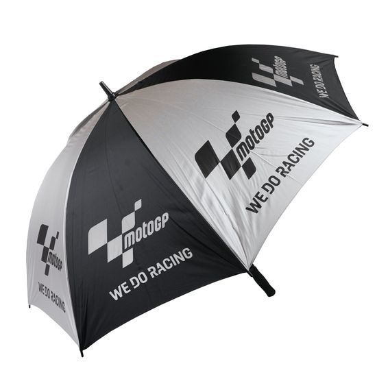 MotoGP "We Do Racing" černý & stříbrný track paddock deštník (2)