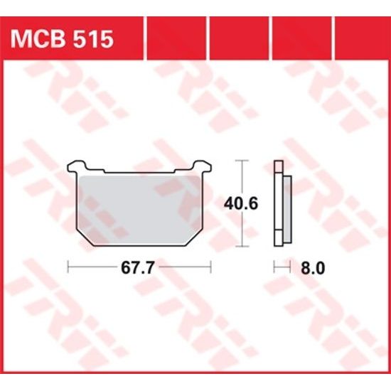 Brzdové destičky MCB515