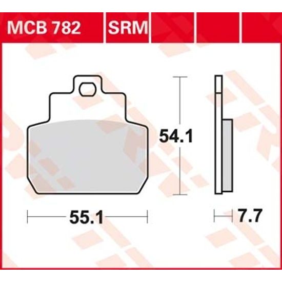 Brzdové destičky MCB782SRM