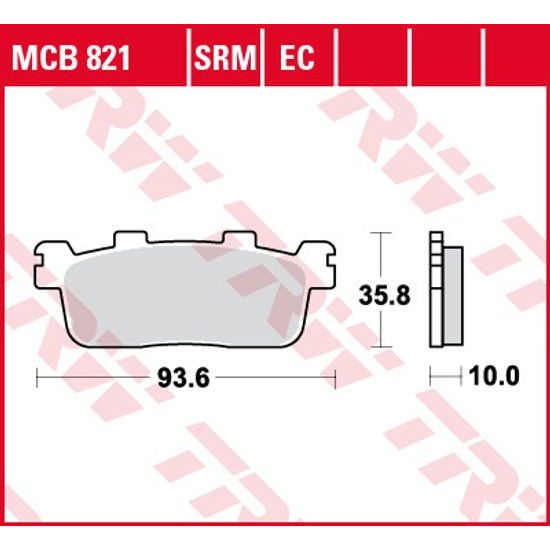 Brzdové destičky MCB821