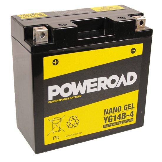 Poweroad baterie Gel YG14B-4/12V-14AH