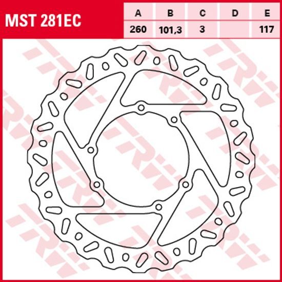 Brzdový kotouč MST281EC