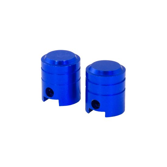Bike It čepičky ventilků ve tvaru pístu, modré