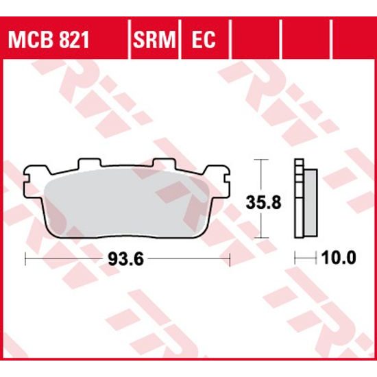 Brzdové destičky MCB821EC