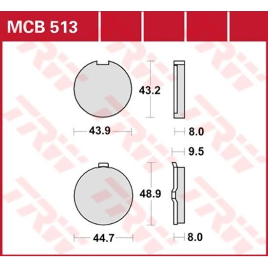 Brzdové destičky MCB513
