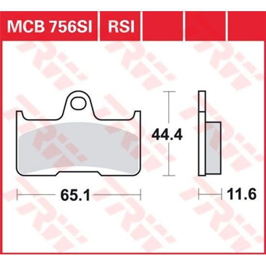 Brzdové destičky MCB756SI