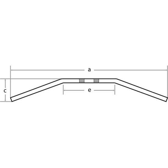 FEHLING DRAG BAR 1 inch Large, chrome