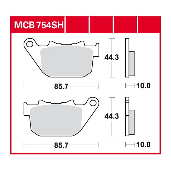 Brzdové destičky MCB754SH