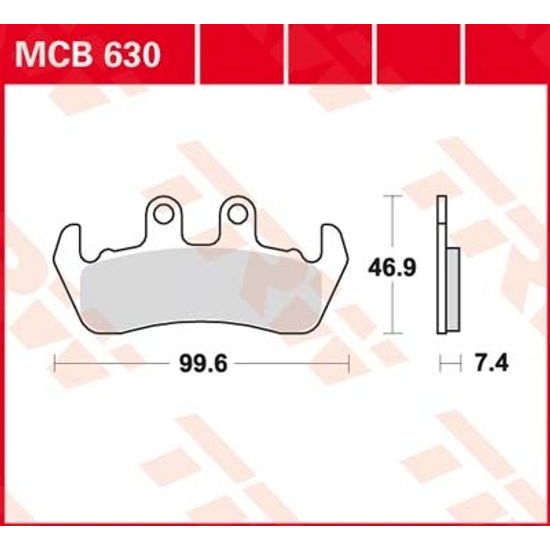 Brzdové destičky MCB630