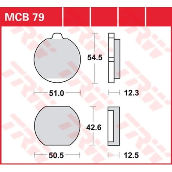 Brzdové destičky MCB079