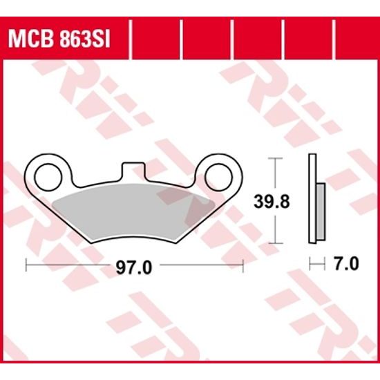 Brzdové destičky MCB863SI