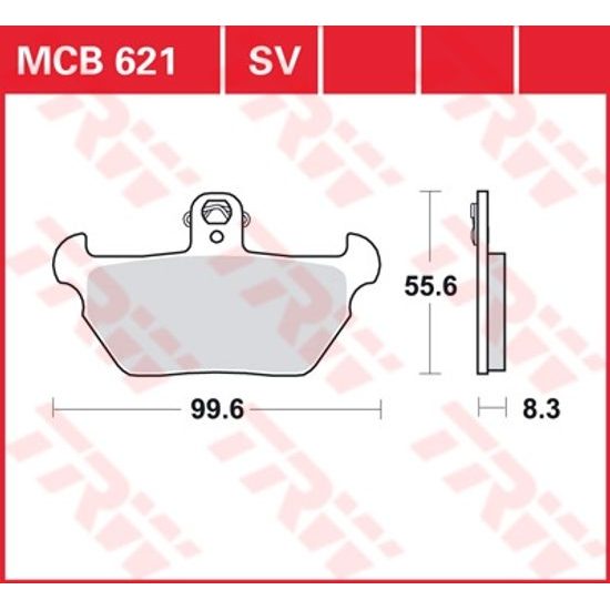 Brzdové destičky MCB621SV