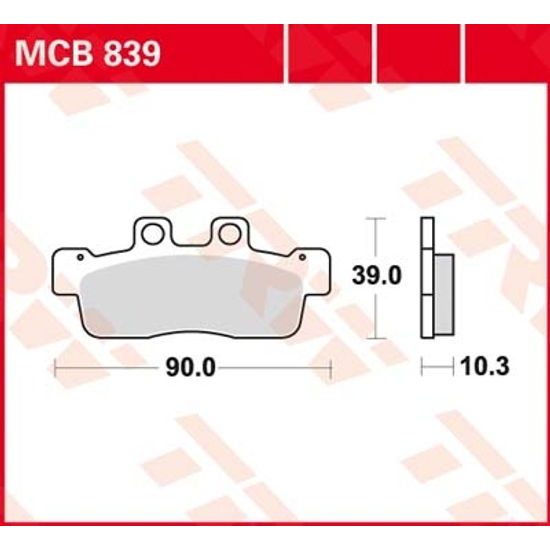 Brzdové destičky MCB839