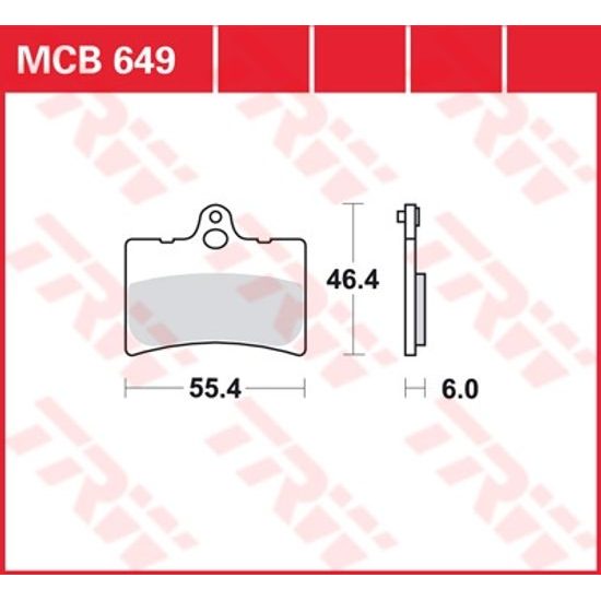 Brzdové destičky MCB649