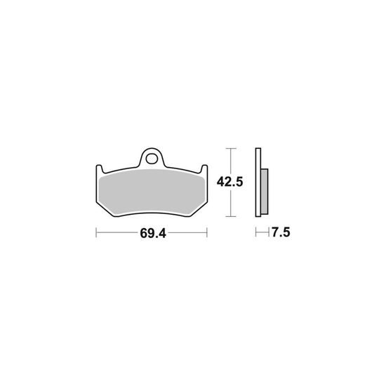 AP Racing SR Supersport sintry zadní brzdové destičky - #363SR
