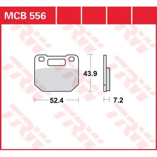 Brzdové destičky MCB556