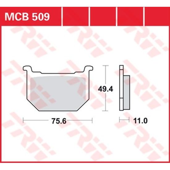 Brzdové destičky MCB509