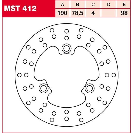 Brzdový kotouč MST412