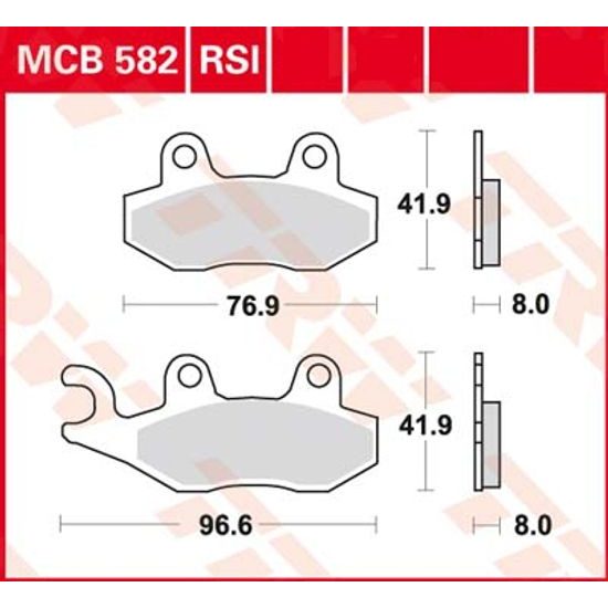 Brzdové destičky MCB582SRM