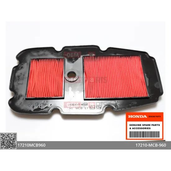 Vzduchový filtr OEM Honda 17210-MCB-960 pro XL650V (Transalp ) 2000-2007, poslední kus