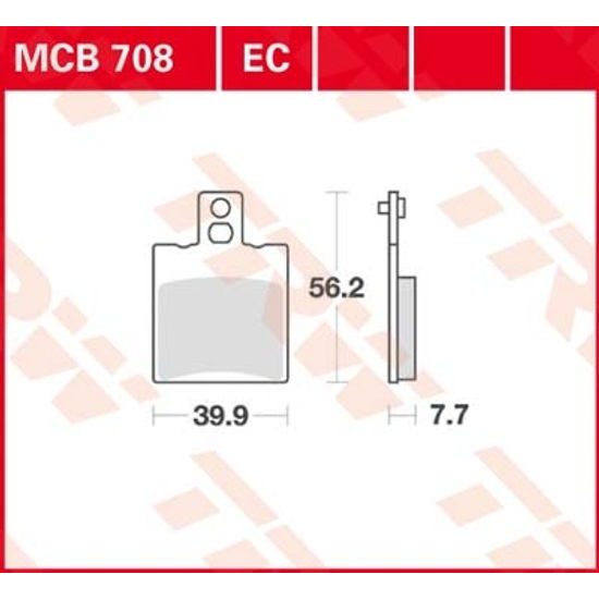 Brzdové destičky MCB708EC