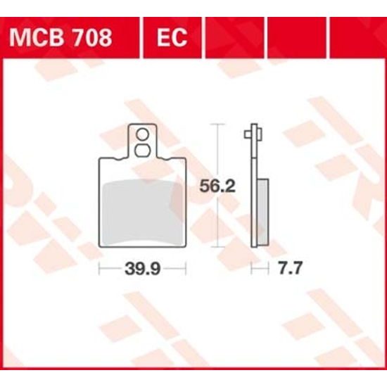Brzdové destičky MCB708EC