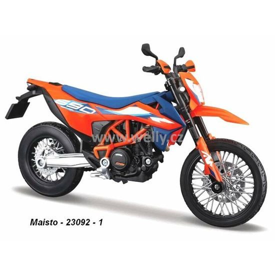 Maisto 1:18 KTM 690 SMC R 2023 (oranžová) model motocyklu